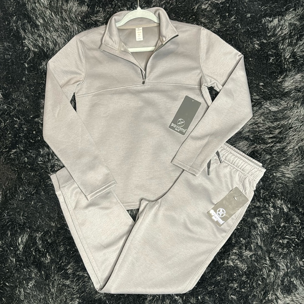 🔥🌟90 Degree by Reflex Boys 3/4 Zip Pullover & Jogger Set🔥🌟